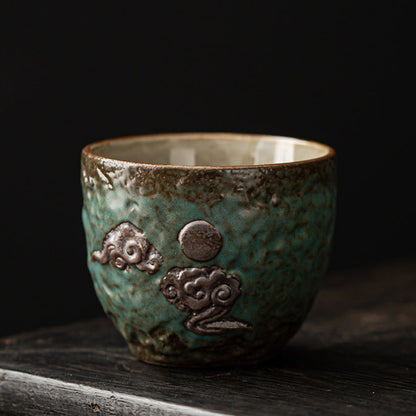 Japanese Style Gilding Iron Glaze Tea Cup