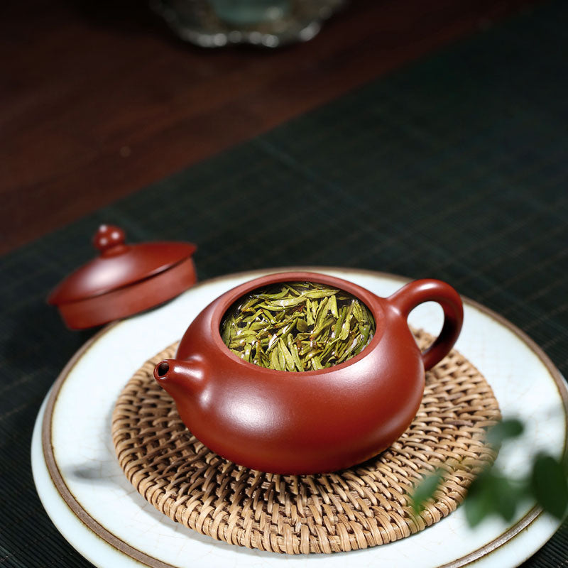 Yixing Purple Clay Jade Milk Xishi Teapot