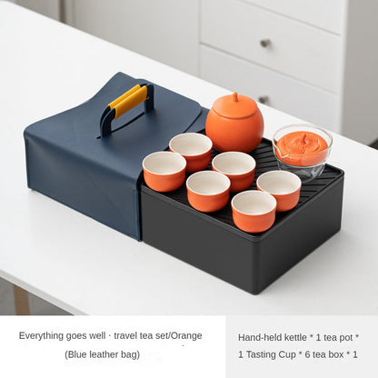 Portable Ceramic Travel Gongfu Tea Set