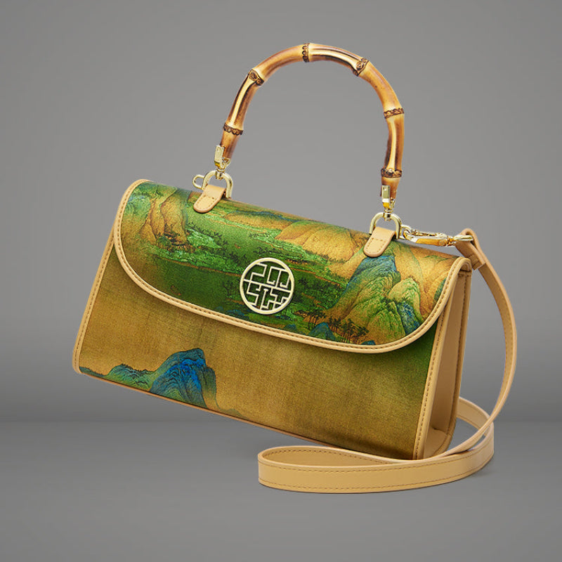 Vintage Inspired Natural Bamboo Collapsible Purse – Pinup in a Pack