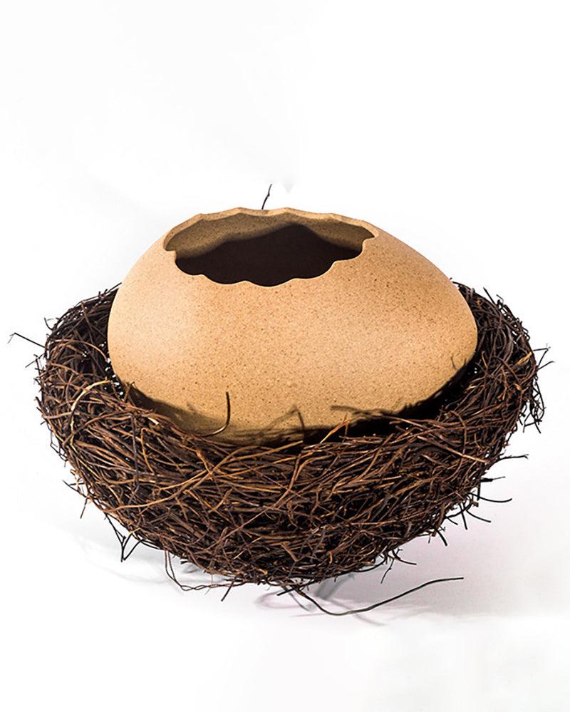 Nest &amp; Egg Design Ceramic Plate - gloriouscollection