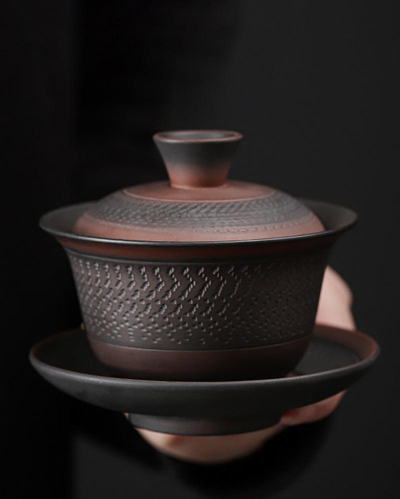 Handmade Purple Pottery Gaiwan Tea Set - gloriouscollection