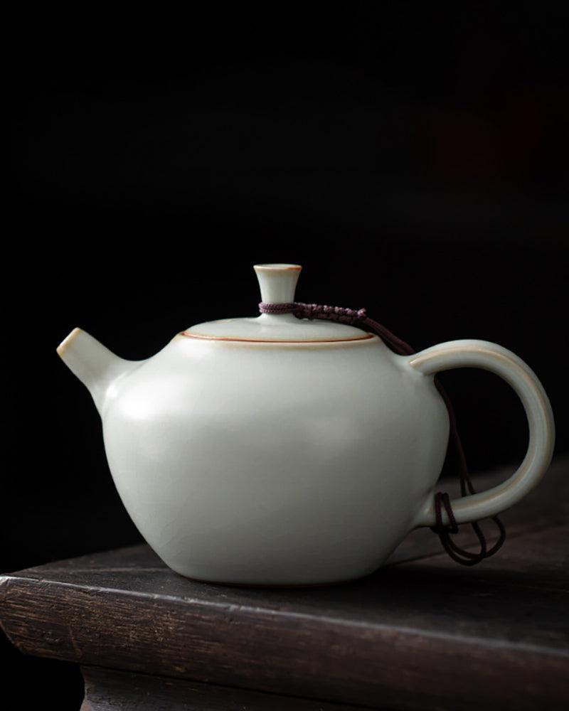 Handmade Ru Kiln Cyan Porcelain Teapot - gloriouscollection