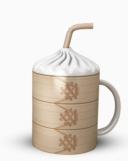 Shanghai Dumplings Design Ceramic Mug