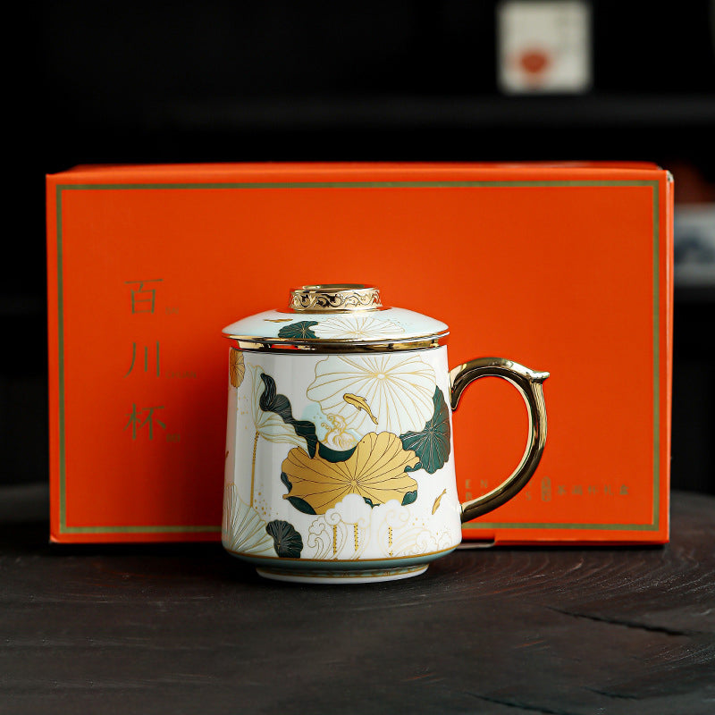 Elegant Enamel Color Design Ceramic Mug