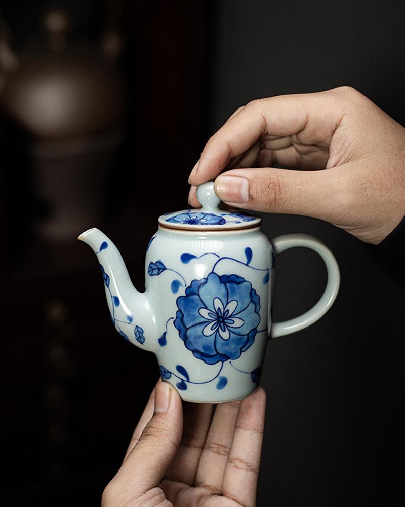 Handmade Blue And White Porcelain Teapot - gloriouscollection