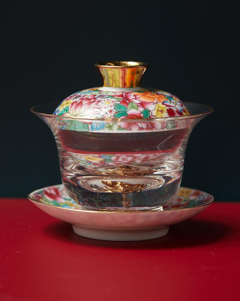 Handmade Enamel Glazed Gaiwan Tea Set - gloriouscollection