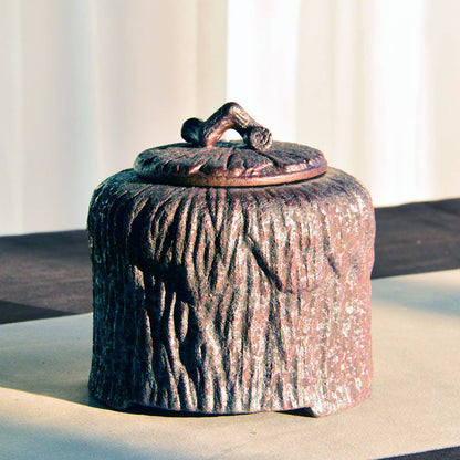 Rust Glaze Tea Pot Japanese Style Large Sealed Ceramic Pot Pu&