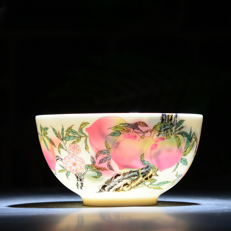 Longebity Gift Enamel Color Noble Bone China Bowl &amp; Plate Tableware