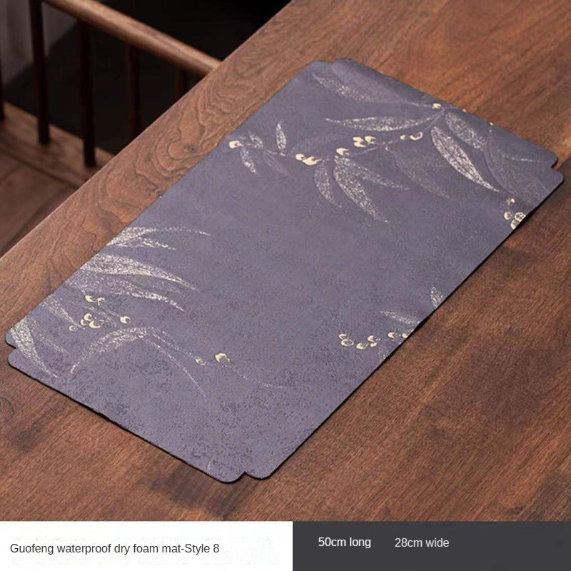 Chinese Style Waterproof Linen Waterproof Table Mat