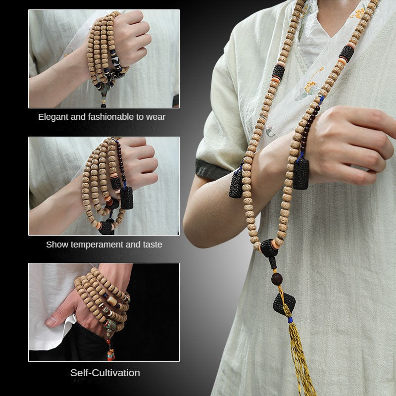 Natural Xingyue Bodhi Old Seeds 108 Beads Bracelet