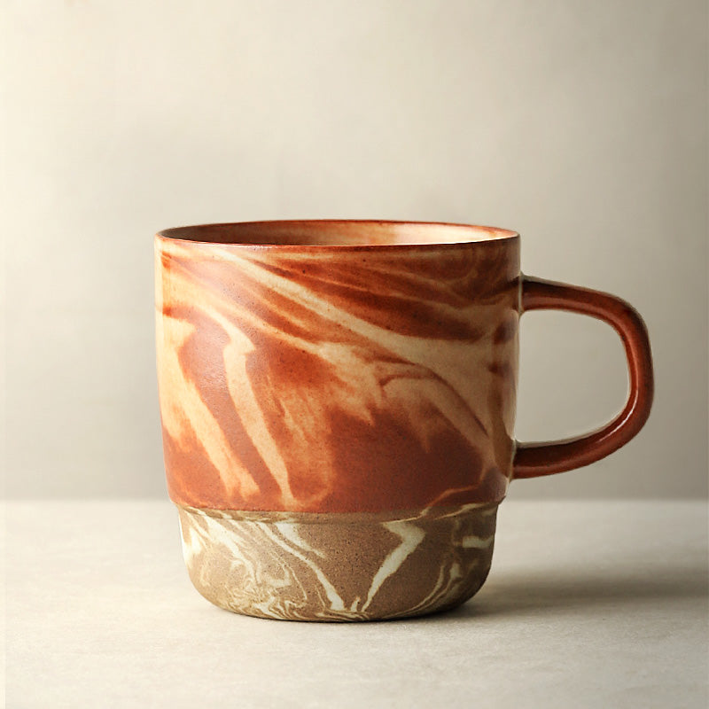 Vintage Twisted Ceramic Coffee Cup