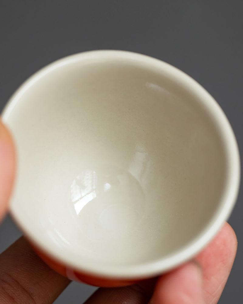 Handmade Retro Turquoise Glaze Porcelain Tea Cup - gloriouscollection