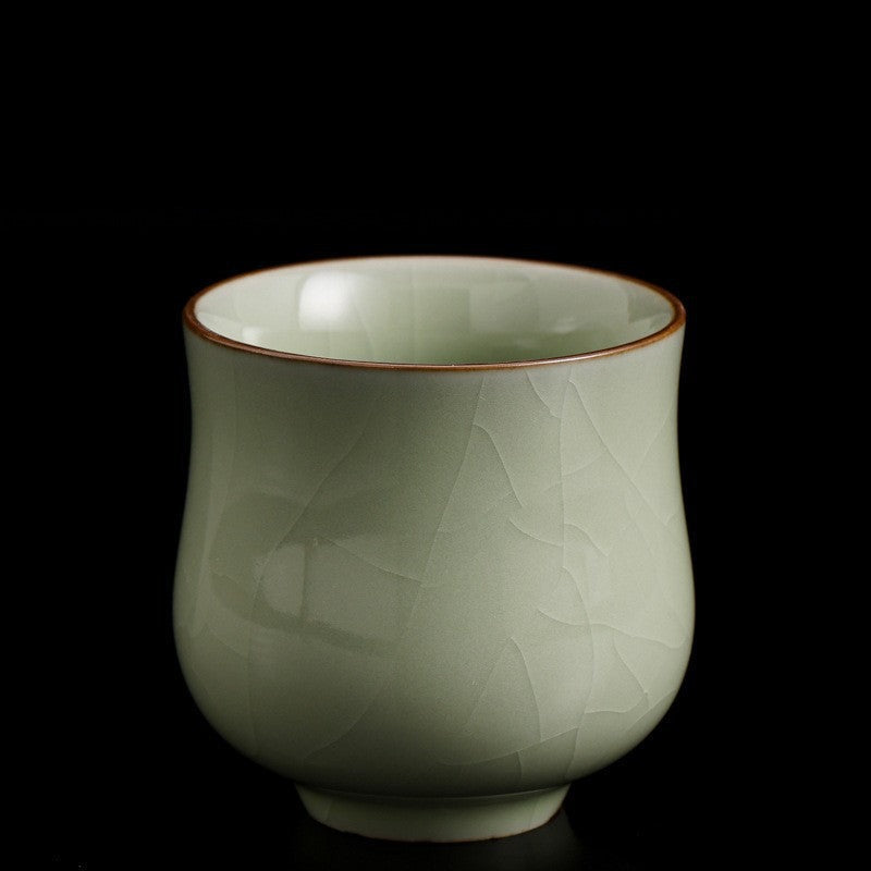 Ru Ware Ceramic Gracked Glaze Teacup