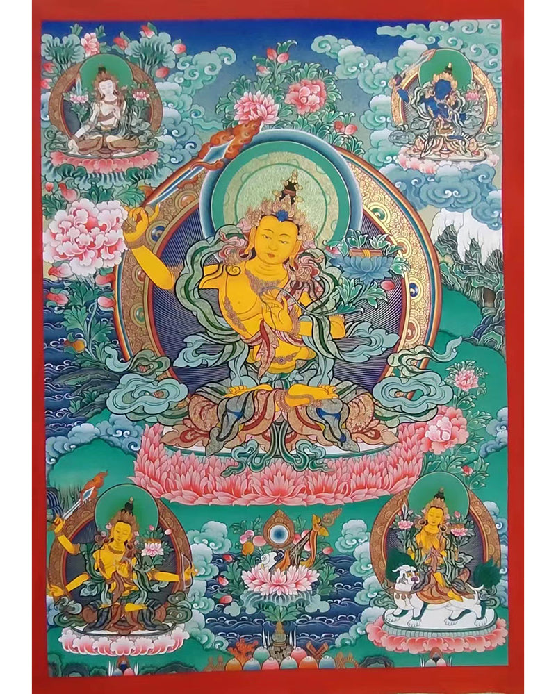 Bodhisattva Manjusri Thangka Painting Customized/Enquiry
