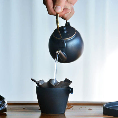 Japanese Style Loop-Handled Teapot
