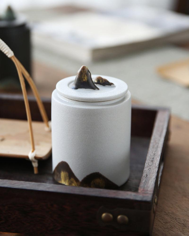 Mountain Tea/Candies/Coffee Beans Ceramic Jar - gloriouscollection