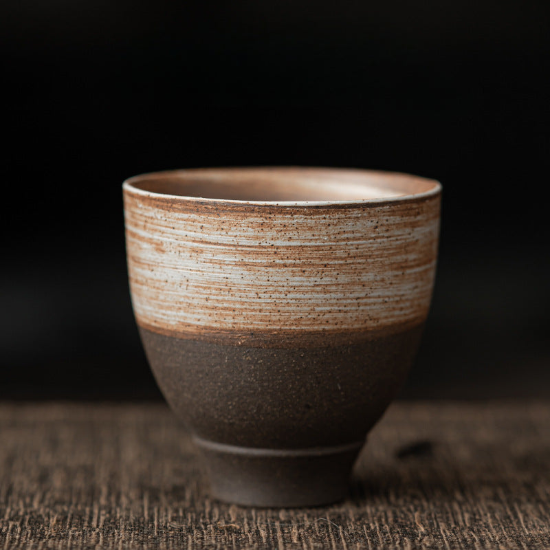 Ancient Style Retro Stoneware Tea Cup Set