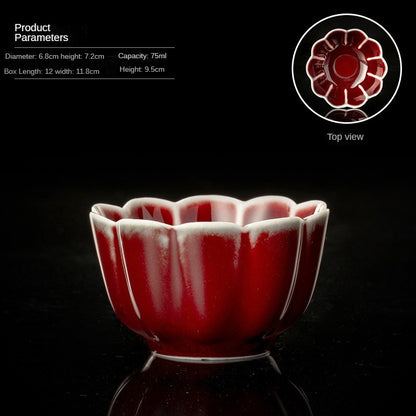 Lang Hong Tea Cup - Porcelain Kung Fu Tea Set