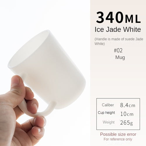 Dehua White Jade White Porcelain Ice Jade Porcelain Mug