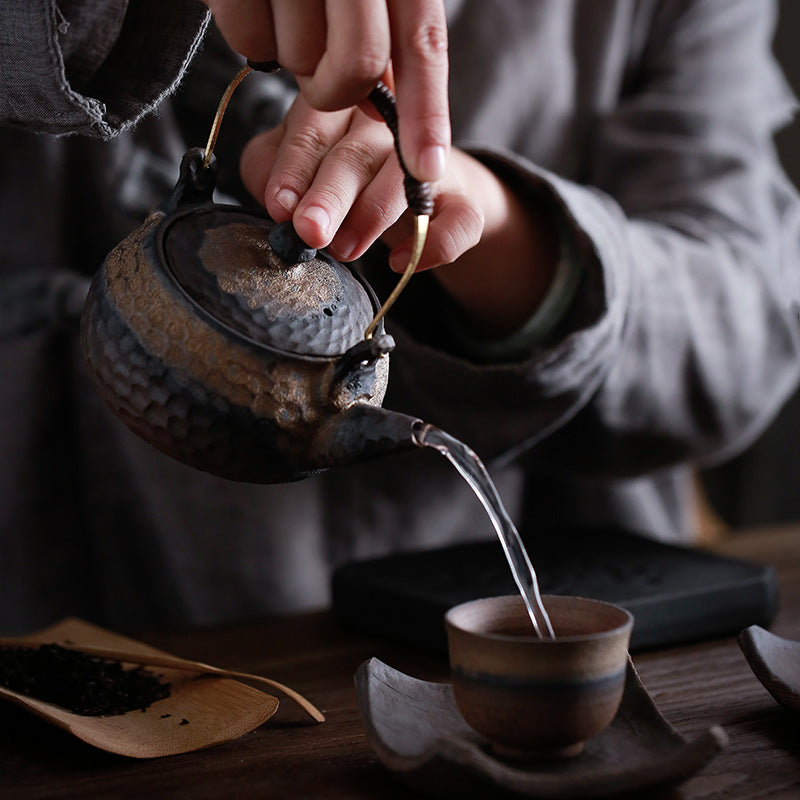 Japanese Style Vintage Teapot Ceramic Gongfu Teapot