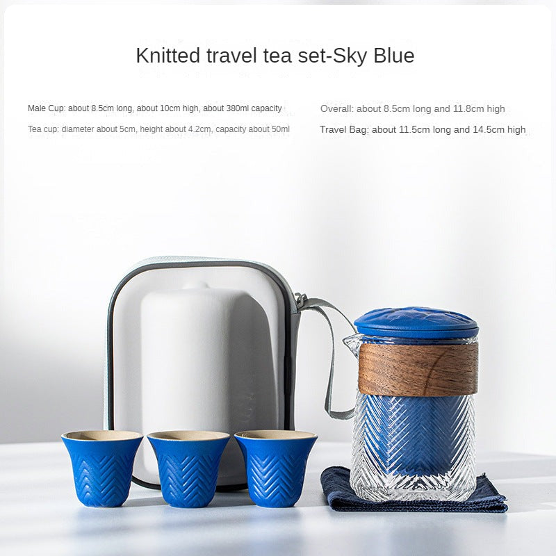 Portable Japanese-Style Travel Tea Set