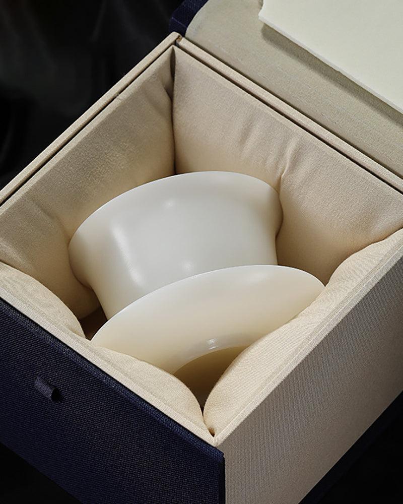 Ice Jade Porcelain Gaiwan Tea Set - gloriouscollection
