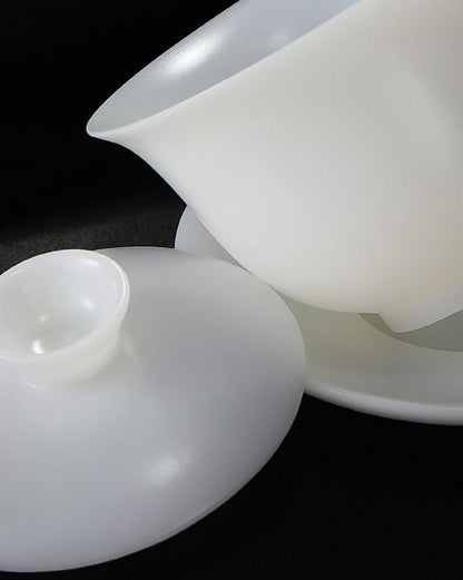 Ice Jade Porcelain Gaiwan Tea Set - gloriouscollection