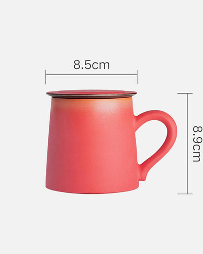 Handmade Pink Gradient Color Ceramic Coffee Gift Mug - gloriouscollection