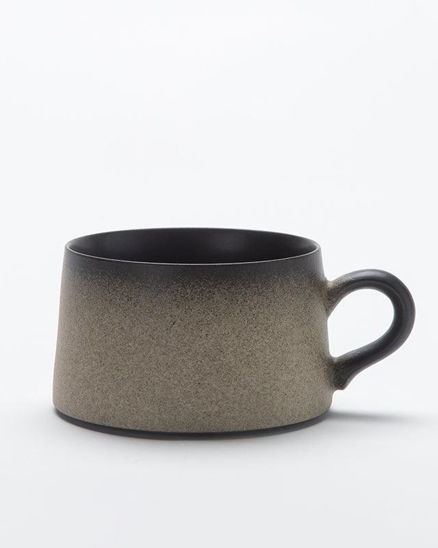 Handmade Black Gradient Ceramic Coffee Gift Cup - gloriouscollection