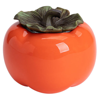 Lucky Persimmon Small Sealed Storage Jar