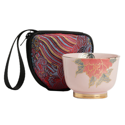 Gold Painting Peony Master Cup