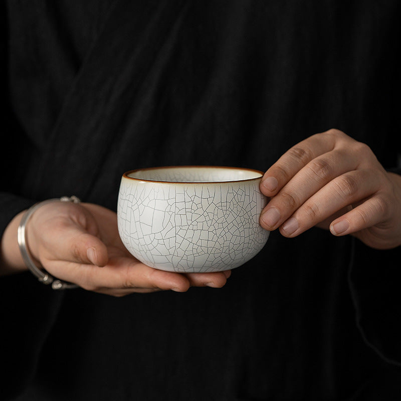 Ru Ware Moon White Master Tea Cup