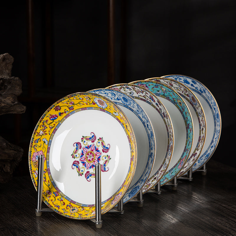 Jingdezhen Manual Painting Golden Ceramic Plates