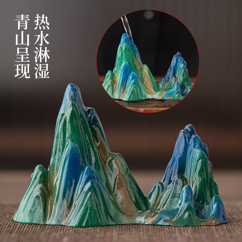 Thousand-Li Landscape Color Changing Tea Pet Decoration Tea Table Cover Tea Ceremony Utensils Creative Pen Holder Pen Holder Calligraphy Materials