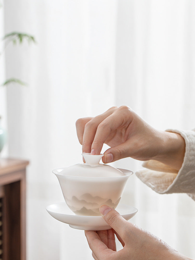 Dehua Ice Jade Porcelain Gaiwan