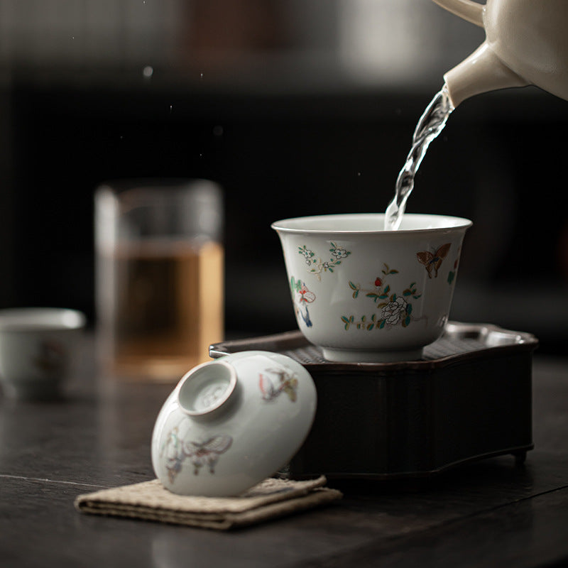 Retro Moon Butterfly Style Two Only Gaiwan