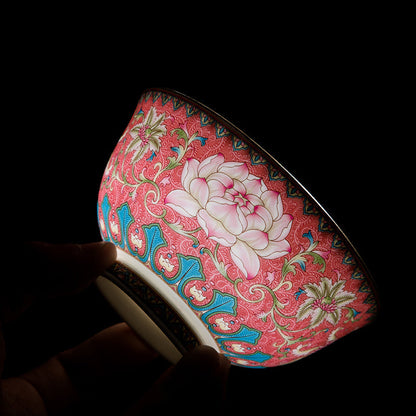 Chinese Jingdezhen Enamel Tableware Ceramic Bowl