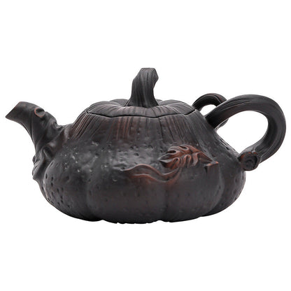 Antique Relief Ceramic Teapot