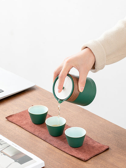 Japanese Style Outdoor Ceramic Tea Set