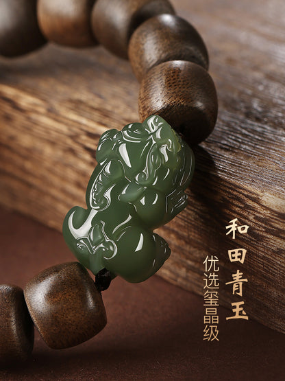 Pi Xiu Jade Agarwood Peace Wealth Bracelet