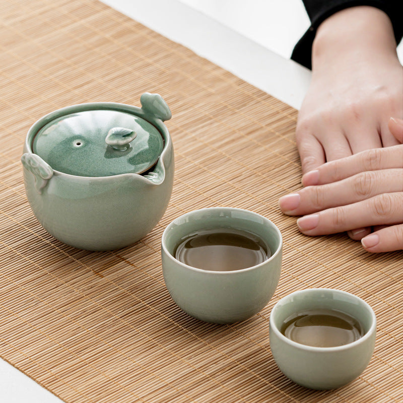 Anti-Scald Japanese-Style Ceramic Tea Set