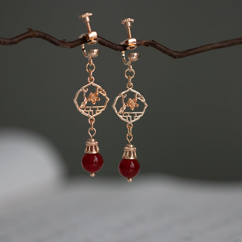 Ancient Style Original 925 Earring Ear Clip Wedding Gift
