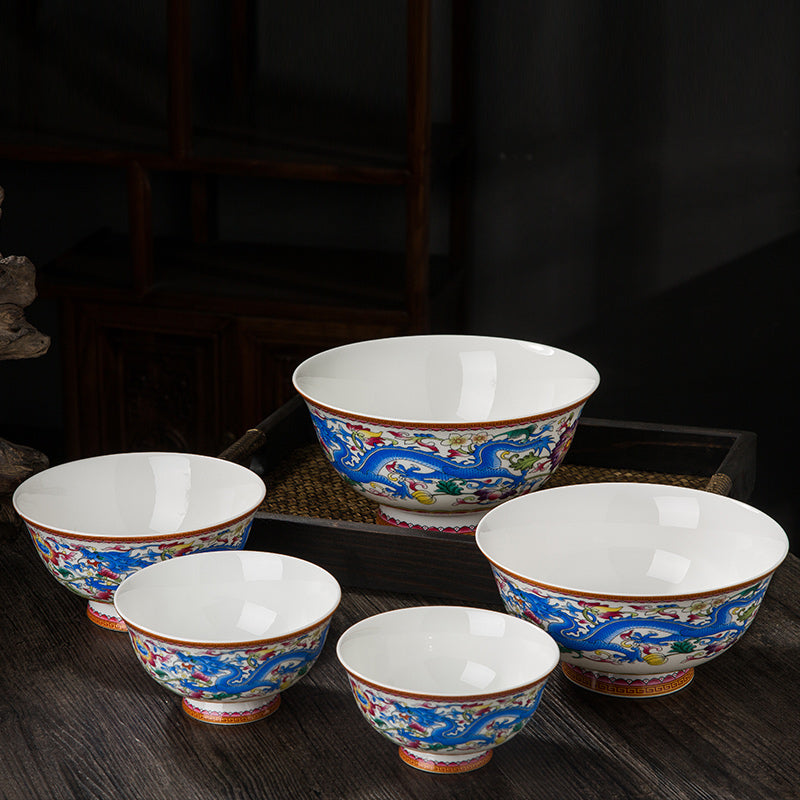 High Leg Ceramic Bone China Tableware Wedding Bowl