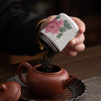 Ru Ware Alloy Ceramic Sealed Tea Jar