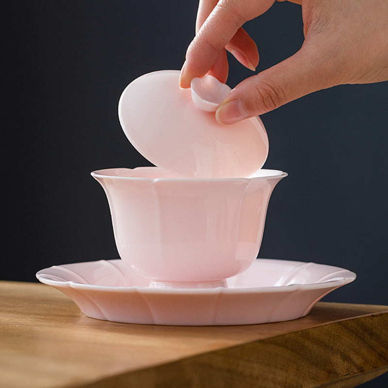 Cherry Blossom Mud Three-Piece Gaiwan