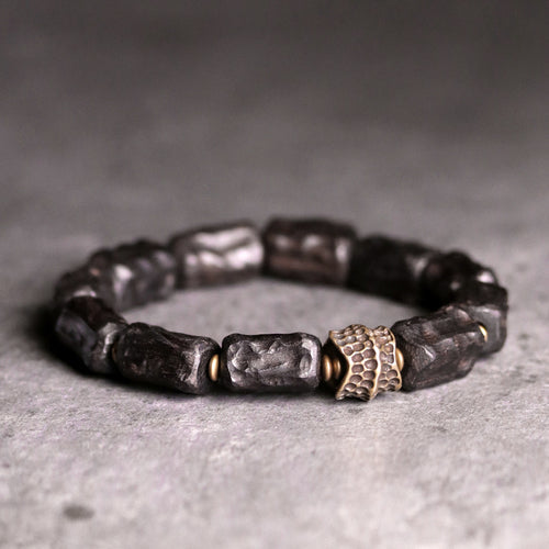 Retro Original Handmade Texture Blackwood Beads Bracelet