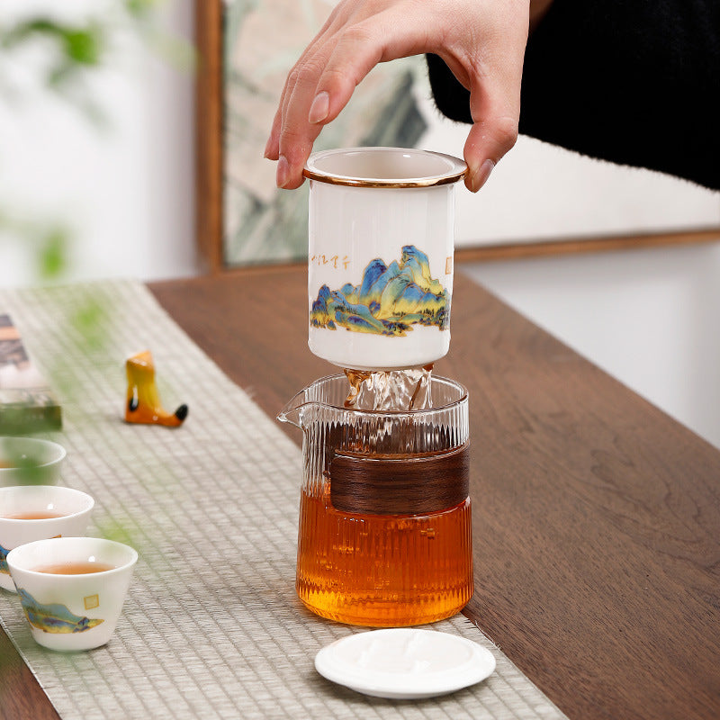 Portable Glass Quick Tea Brewing Cup