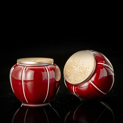 Chinese-Style Portable Lang Hong Tea Jar