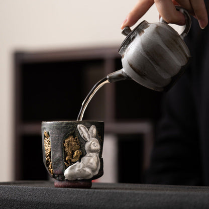 Dunhuang Gold and Silver Color Moon Tea Cup